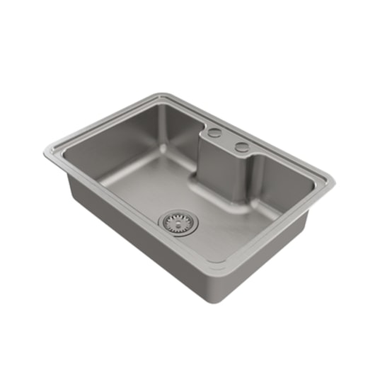 Cuba De Sobrepor E Embutir DocolMassima Em Aço Inox Docol 64x44cm - Imagem principal - 89b4d888-ff7b-41a9-b730-0b6563e074c9