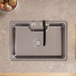 Cuba De Sobrepor E Embutir DocolMassima Em Aço Inox Docol 64x44cm
