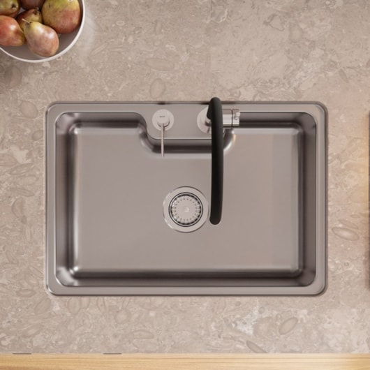 Cuba De Sobrepor E Embutir DocolMassima Em Aço Inox Docol 64x44cm - Imagem principal - 581ca35f-c9d5-47c0-ba3f-eaaf7d383720