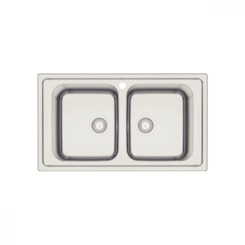 Cuba De Sobrepor Em Aço Inox Marea Deep Acabamento Acetinado Tramontina 86x50cm