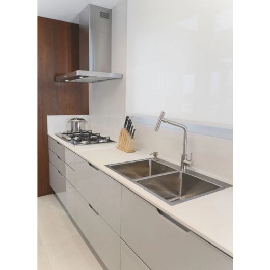 Cuba De Sobrepor Em Aço Inox Quadrum Flush Tramontina 77x51cm - Imagem principal - 456c76c4-fa90-4443-a154-38ee5b1f5abe