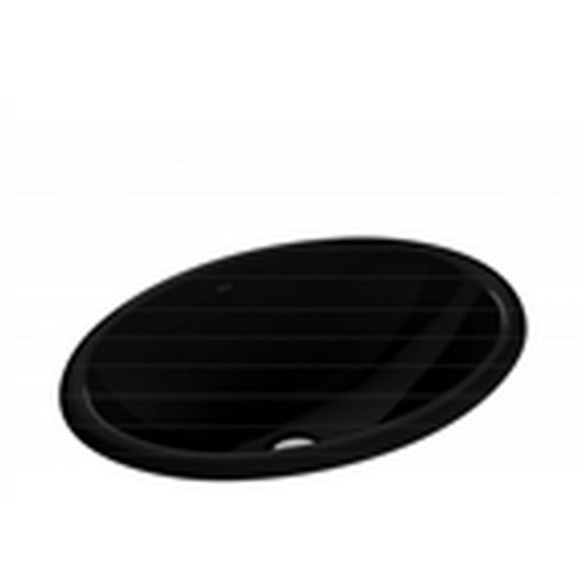 Cuba De Sobrepor Oval 44x31cm L65 Ébano Deca - Imagem principal - 4612561a-5de0-4fb7-a6b6-890f8aa897bb