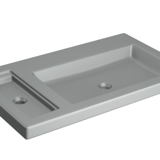 Cuba De Sobrepor Para Saboneteira Grelha Cinza Foco Deca - Imagem principal - a5975c88-9c70-42bb-be98-919e11fd7cfa