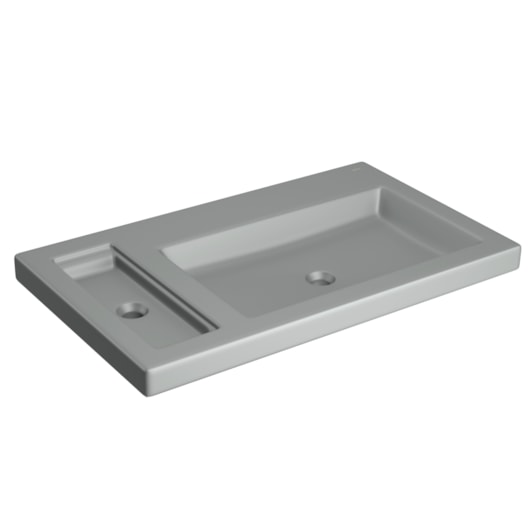 Cuba De Sobrepor Para Saboneteira Grelha Cinza Foco Deca - Imagem principal - ed6d26cb-5887-4478-8008-c2255b085d7f