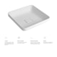 Cuba De Sobrepor Quadrada Sem Mesa Slim Branco Deca 40x40cm - d5d5923f-e0f3-4a08-938e-3af7eac676e1