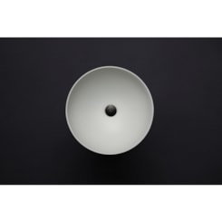 Cuba De Sobrepor Redonda 40cm Branco Fosco Deca