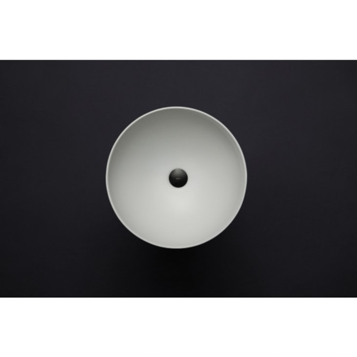 Cuba De Sobrepor Redonda 40cm Branco Fosco Deca