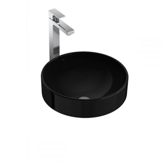 Cuba De Sobrepor Redonda 40x40cm L1050 Ébano Deca - Imagem principal - 17eb43e1-123e-4bf1-b62b-3021a0094d4b