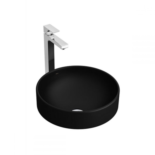 Cuba De Sobrepor Redonda 40x40cm L1050 Ébano Fosco Deca - Imagem principal - c3c4a583-d060-4355-8053-a558706905df