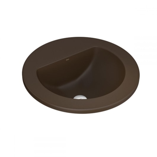 Cuba De Sobrepor Redonda 45x45cm Com Mesa L1272 Ébano Fosco Deca - Imagem principal - 67afa5be-214b-4e0e-825e-e5d4922e2a2e