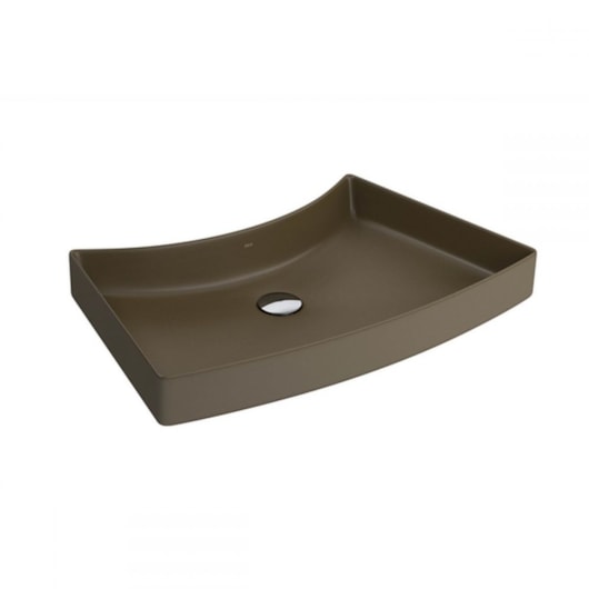 Cuba De Sobrepor Retangular 61x39cm Com Mesa L127 Marrom Fosco Deca - Imagem principal - ab42accf-9b49-4b3f-850a-9460375349e6