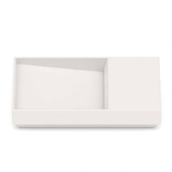 Cuba de Sobrepor Retangular Com Mesa Dash Horizon 60x38cm Beige Roca