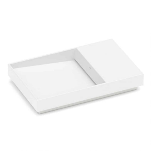 Cuba de Sobrepor Retangular Com Mesa Dash Horizon 60x38cm Branco Matte Roca - Imagem principal - 39549ef2-d4ba-4e36-9c9a-1da6ac07c747