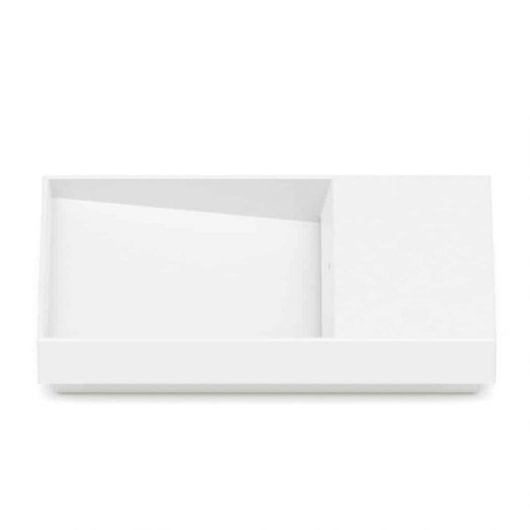 Cuba de Sobrepor Retangular Com Mesa Dash Horizon 60x38cm Branco Matte Roca - Imagem principal - 3fc51963-5946-4342-9d31-e5c322a83f1b