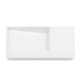 Cuba de Sobrepor Retangular Com Mesa Dash Horizon 60x38cm Branco Matte Roca - 2f1c1124-eea9-4e5f-852f-e467861d5a2c