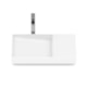 Cuba de Sobrepor Retangular Com Mesa Dash Horizon 60x38cm Branco Matte Roca - 61e9357d-c6cf-42e4-9db2-eecc9a4b92cd