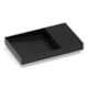 Cuba de Sobrepor Retangular Com Mesa Dash Horizon 60x38cm Matte Black Roca - 2d789495-5839-48d9-b2fa-5358f4d22d64
