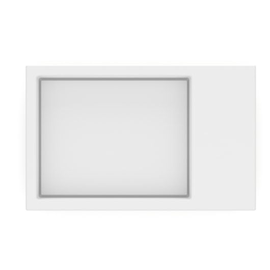 Cuba de Sobrepor Retangular Com Mesa e Tampo Skyline Horizon 60x38cm Branco Matte Roca - Imagem principal - 605cd1ff-2d88-4cc1-8c20-fde833745e87