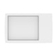 Cuba de Sobrepor Retangular Com Mesa e Tampo Skyline Horizon 60x38cm Branco Matte Roca - d6c9396e-c326-4747-9779-fda1e9d343cd