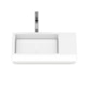 Cuba de Sobrepor Retangular Com Mesa e Tampo Skyline Horizon 60x38cm Branco Roca - 445ea200-91a3-480a-82a5-6b8f8bc8b30c