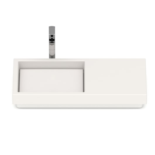 Cuba de Sobrepor Retangular Com Mesa e Tampo Skyline Horizon 80x38cm Beige Roca - Imagem principal - e294b331-4e6e-44ca-9404-05c34399d933