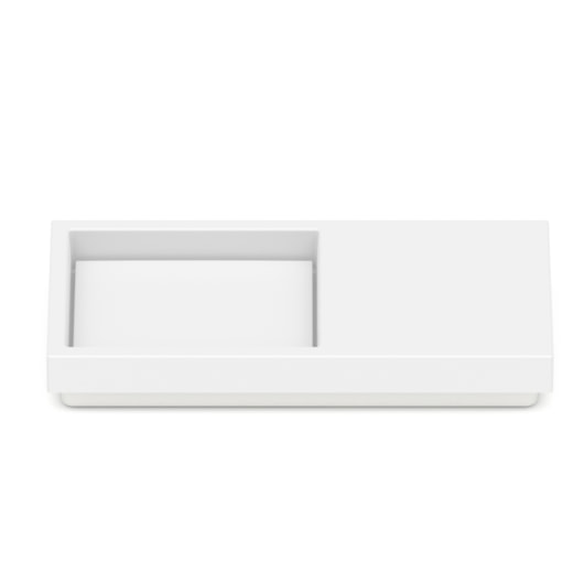 Cuba de Sobrepor Retangular Com Mesa e Tampo Skyline Horizon 80x38cm Branco Matte Roca - Imagem principal - dcd10d7b-b410-4ed2-99df-bdf32443111c