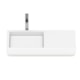 Cuba de Sobrepor Retangular Com Mesa e Tampo Skyline Horizon 80x38cm Branco Matte Roca - 8c24a448-e438-441c-8b2f-f26198ac3fb4