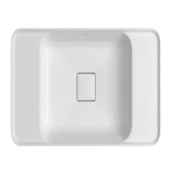 Cuba de Sobrepor Retangular Com Mesa Slim Branco Deca 62cm
