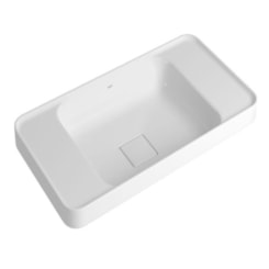 Cuba de Sobrepor Retangular Com Mesa Slim Branco Deca 62cm
