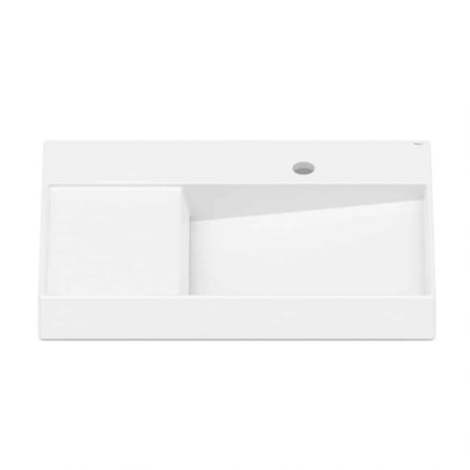 Cuba de Sobrepor Retangular Com Mesa View Horizon 60x42cm Branco Matte Roca - Imagem principal - e671743c-de94-4e82-bf86-0eb731c97dc2
