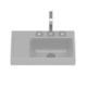 Cuba de Sobrepor Retangular Optica L50 50x38cm Stone Roca - 5ac346d2-8554-45b9-b151-155b2019f13e