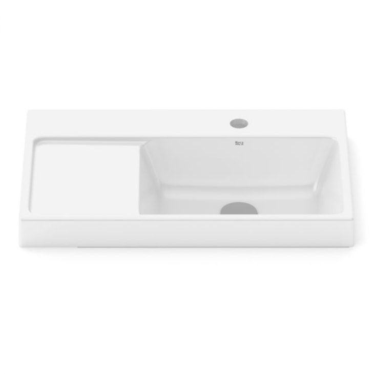 Cuba de Sobrepor Retangular Optica L60 60x38cm Branco Roca