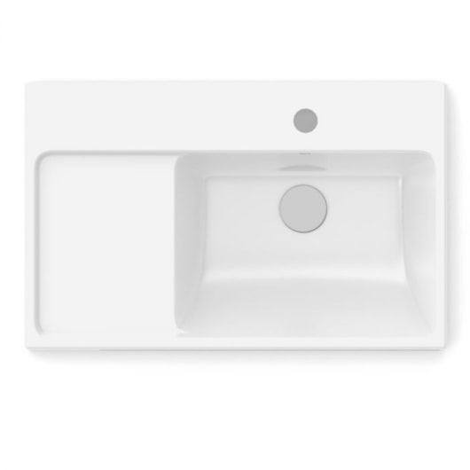 Cuba de Sobrepor Retangular Optica L60 60x38cm Branco Roca - Imagem principal - 5e278280-b3a5-4e1d-b697-3728b105a6f3
