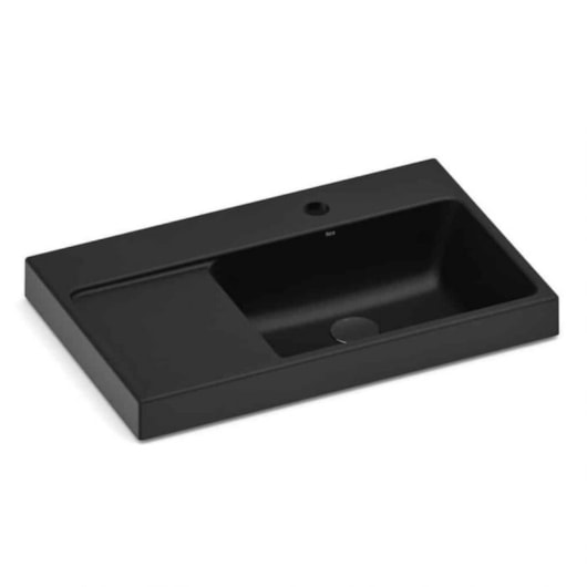 Cuba de Sobrepor Retangular Optica L60 60x38cm Matte Black Roca - Imagem principal - fc7a34f7-a462-4df2-9f59-ebca6c8116fb