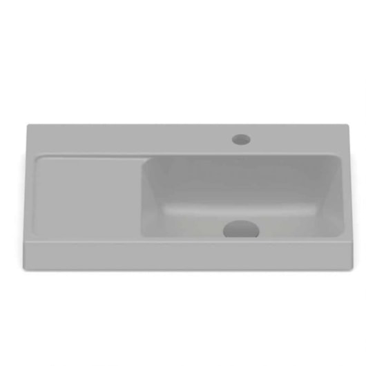 Cuba de Sobrepor Retangular Optica L60 60x38cm Stone Roca - Imagem principal - 8f41b0a1-f81a-497e-9be3-2925e889f412