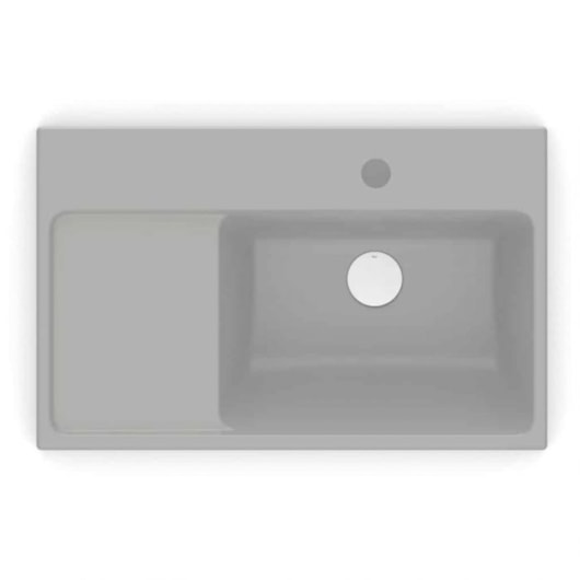 Cuba de Sobrepor Retangular Optica L60 60x38cm Stone Roca - Imagem principal - 25407e9e-9f96-4555-8a9c-9cda9f953ed9
