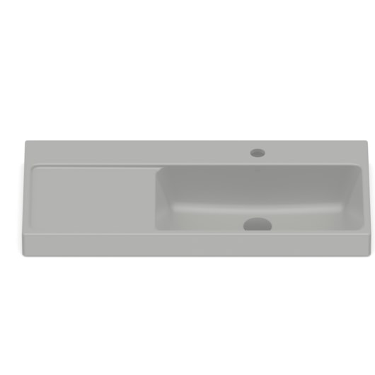 Cuba de Sobrepor Retangular Optica L80 80x38cm Stone Roca - Imagem principal - d5d6673d-63b9-4f93-8699-081cb120a594