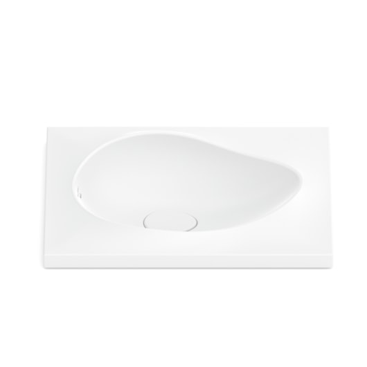 Cuba De Sobrepor Retangular Ruy Ohtake 62X45cm Branco Matte Roca - Imagem principal - 3474d9cd-d835-4e23-8e47-e272683ee1a3