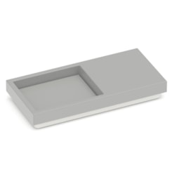 Cuba de Sobrepor Retangular Skyline Horizon Stone Roca 80x38cm