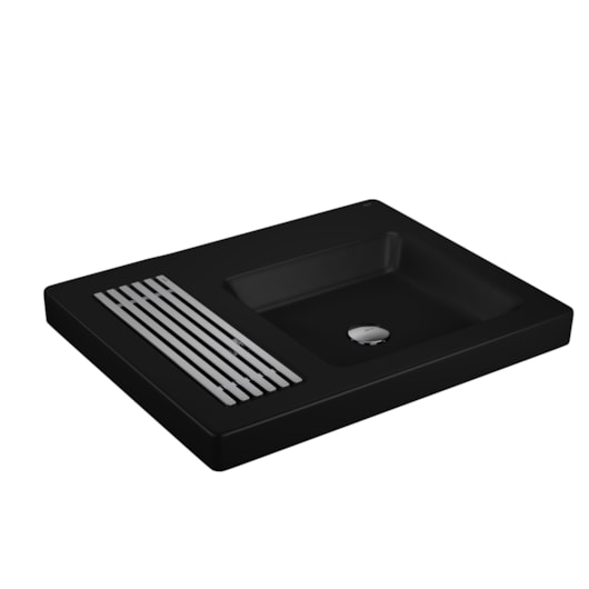 Cuba De Sobrepor Retificado L131 Ébano Fosco Deca 60,5x47,5 cm - Imagem principal - 9d2fc2b4-d1c2-40ce-a431-df634c36cd28