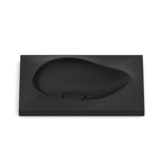 Cuba De Sobrepor Ruy Ohtake 62x45cm Matte Black Roca - Imagem principal - 1c9f53c7-7580-479c-b4ec-8e22cefcf679