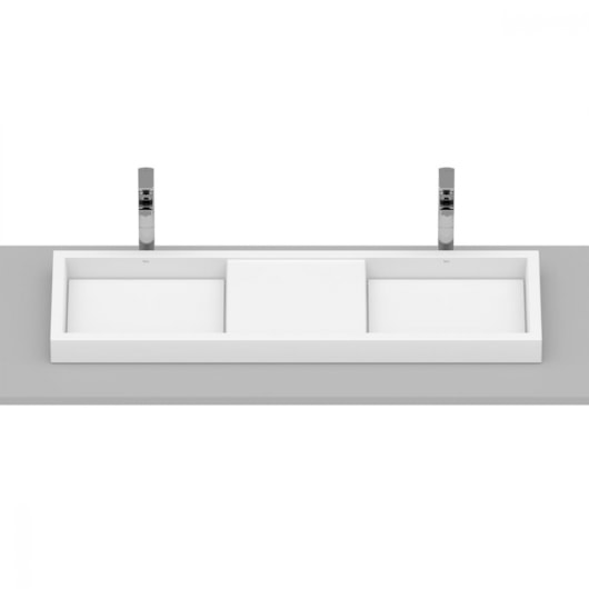 Cuba De Sobrepor Skyline Horizon Blanco Mate Roca 120x38cm - Imagem principal - 2193f9fd-c4b0-408c-b2c4-b6b51425aff4