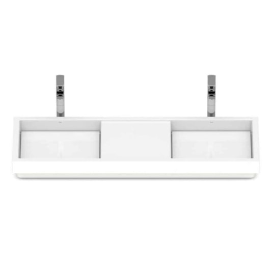 Cuba De Sobrepor Skyline Horizon Branco Roca 120x38cm - Imagem principal - ccb54f69-bc0d-48a6-aa30-df809bc1adc9