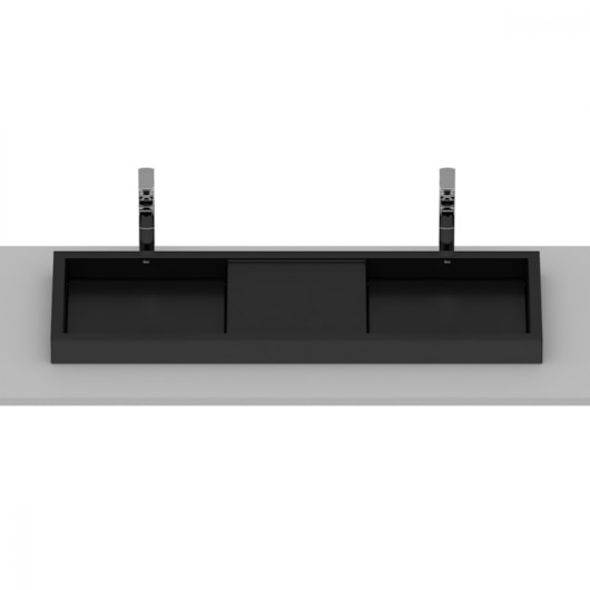 Cuba De Sobrepor Skyline Horizon Matte Black Roca 120x38cm - Imagem principal - 2398e2ac-4941-4465-b6a7-766607fb6ba5