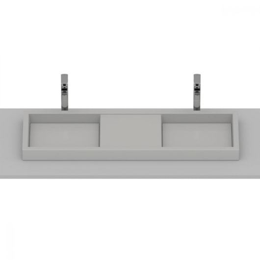 Cuba De Sobrepor Skyline Horizon Stone Roca 120x38cm - Imagem principal - 0a0e0bed-fffa-422e-9a30-f1b87893822e