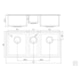 Cuba Design Collection Quadrum 2.5 C 34 em Aço Inox Com Acabamento Scotch Brite Tramontina 97x46x20,5cm - e1a1227b-b84d-4a0c-883b-279f965c9d23