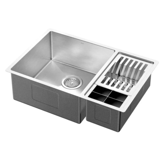 Cuba Dupla Bistrô Escovado Docol 60x40x20 - Imagem principal - fd7575aa-e50a-49ff-831b-d4ff3472e39c