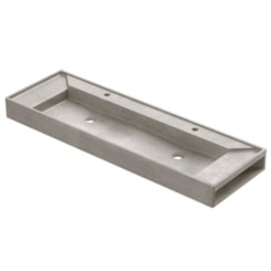 Cuba Dupla De Apoio De Mesa Concreta Docol 1400x450x120