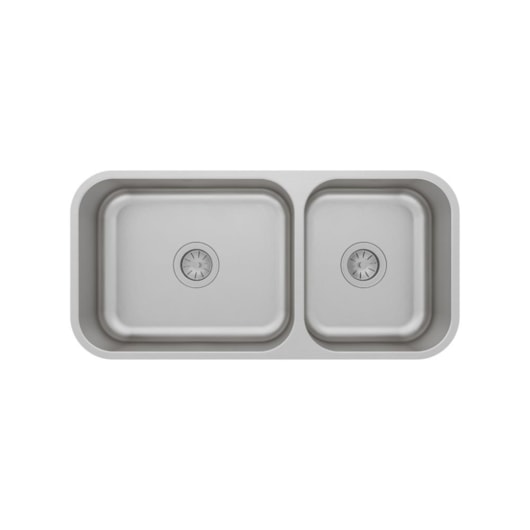 Cuba Dupla De Embutir Em  Aço Inoz Escovado Cd50/34 Mekal 86x40x17/1cm - Imagem principal - 14254875-e214-47ac-965e-4b8028305709