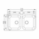 Cuba Dupla N3 Com Válvula 3.1/2 Para Lavatório De Mesa Brilho Plus Ghelplus 72x40x17cm - ff98f118-b3c9-4375-ae8a-da07201f8135